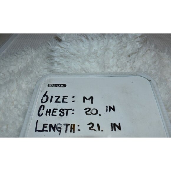 Eyeshadow Womens White Cardigan Fuzzy Open Front Sweater Size M - Picture 8 of 8